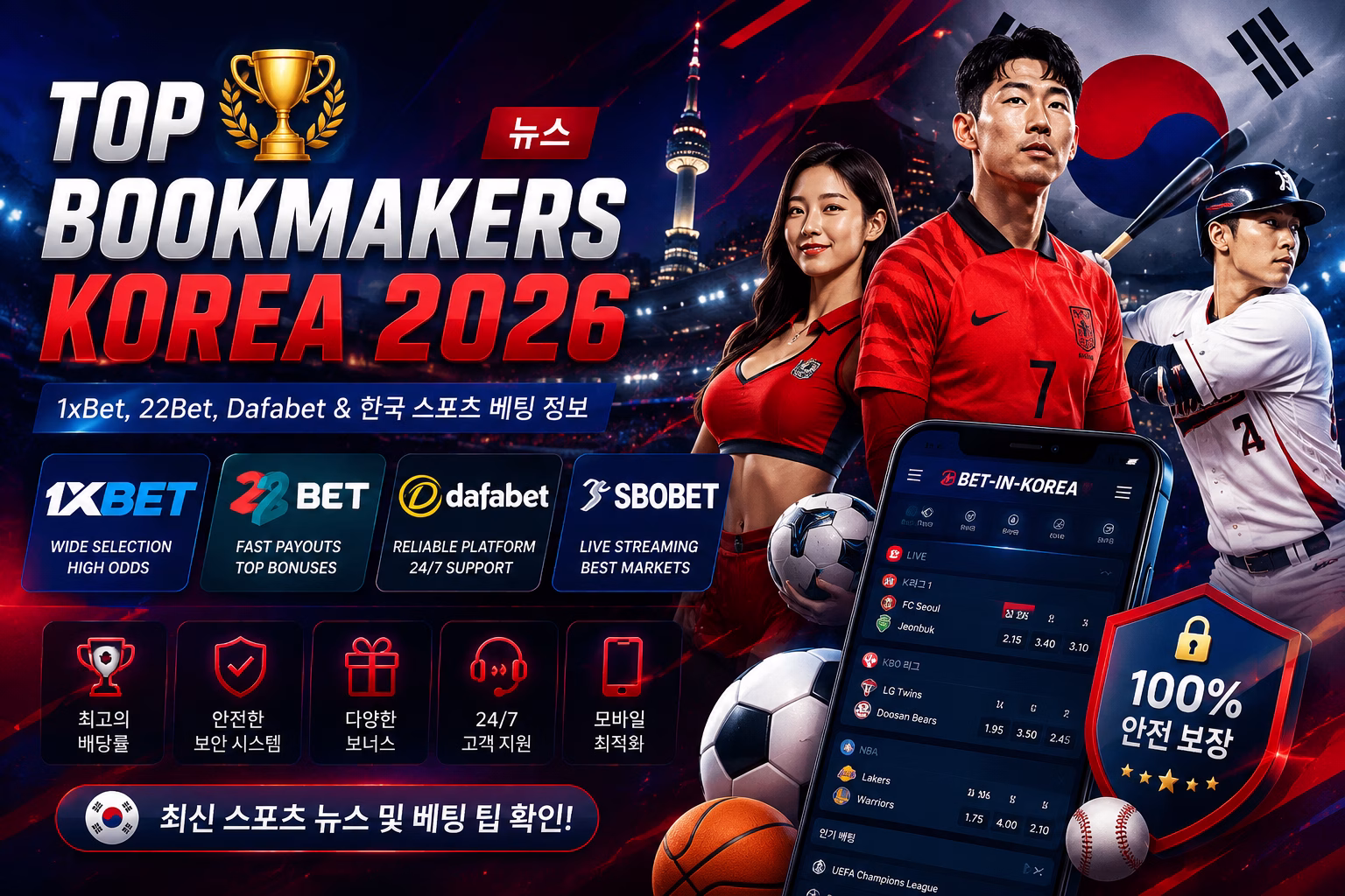 🏆 Top Bookmakers Korea 2026: 한국 유저를 위한 해외 북메이커 뉴스